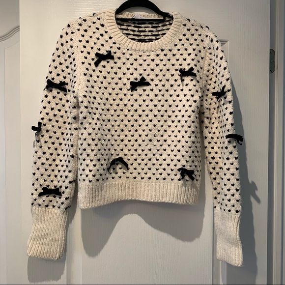 Zara Bow and Dot Sweater